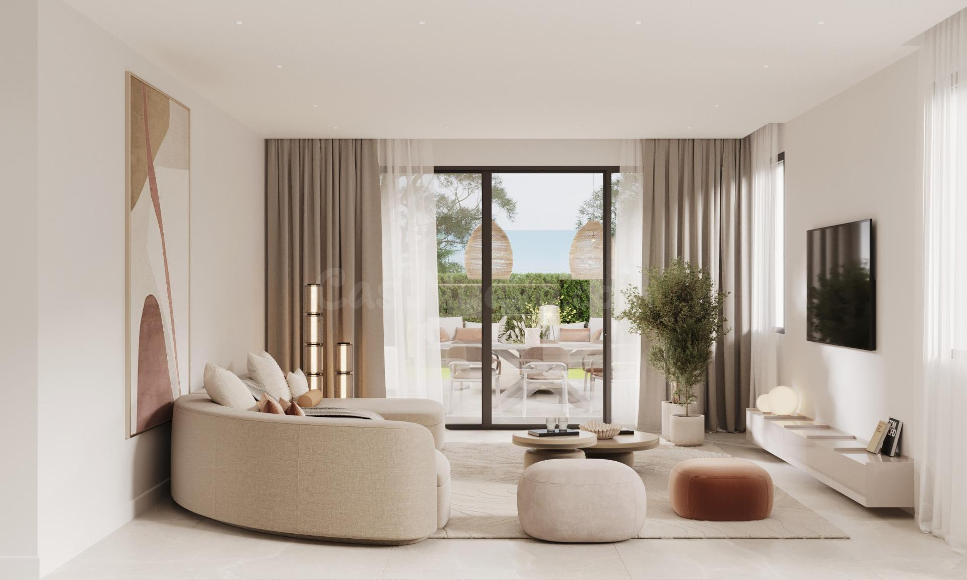 Apartamento de 3 habitaciones y 2 baños con vistas al mar en - foto 2