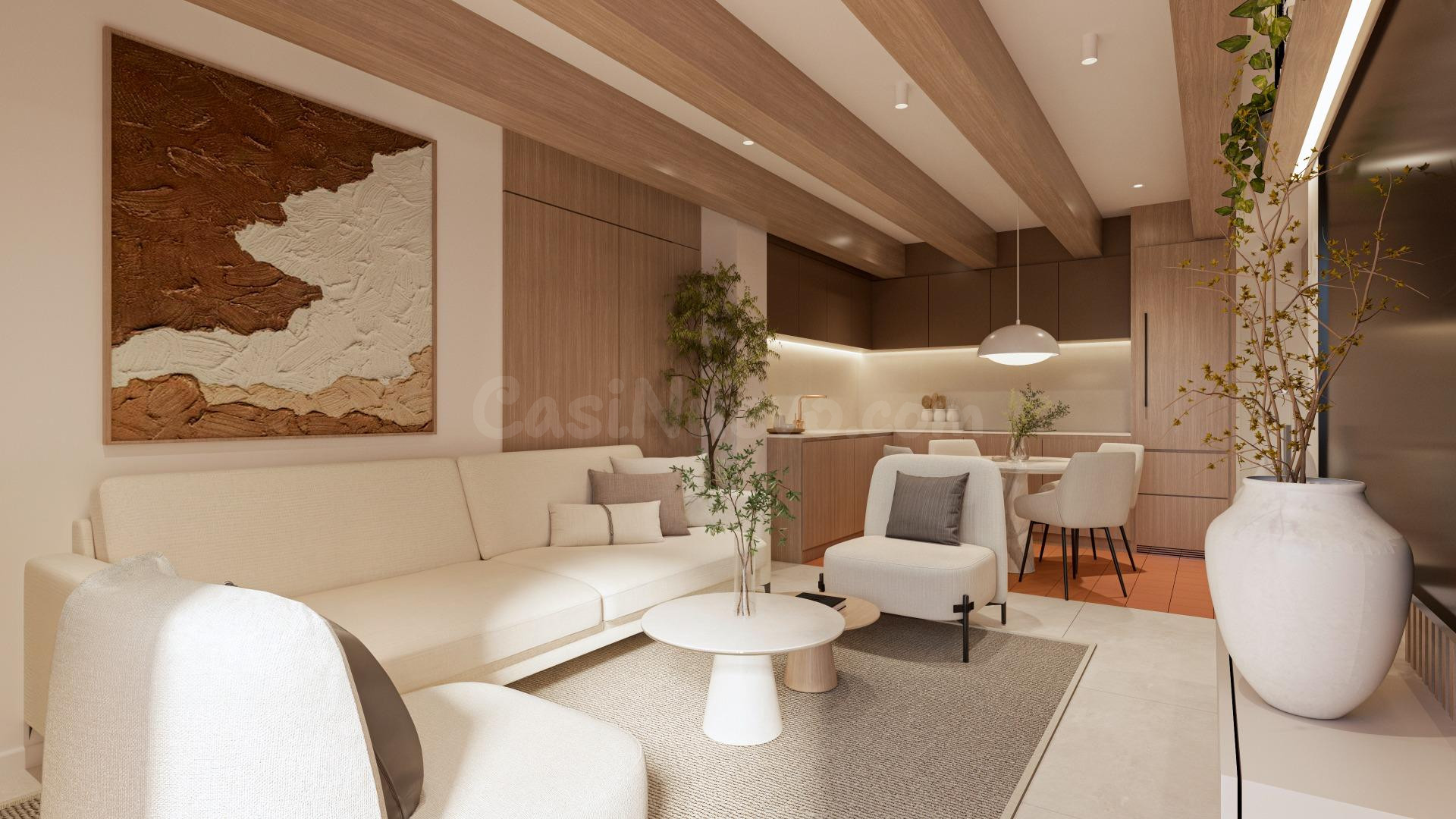 Ático luminoso en finca señorial con ascensor – Reforma inte