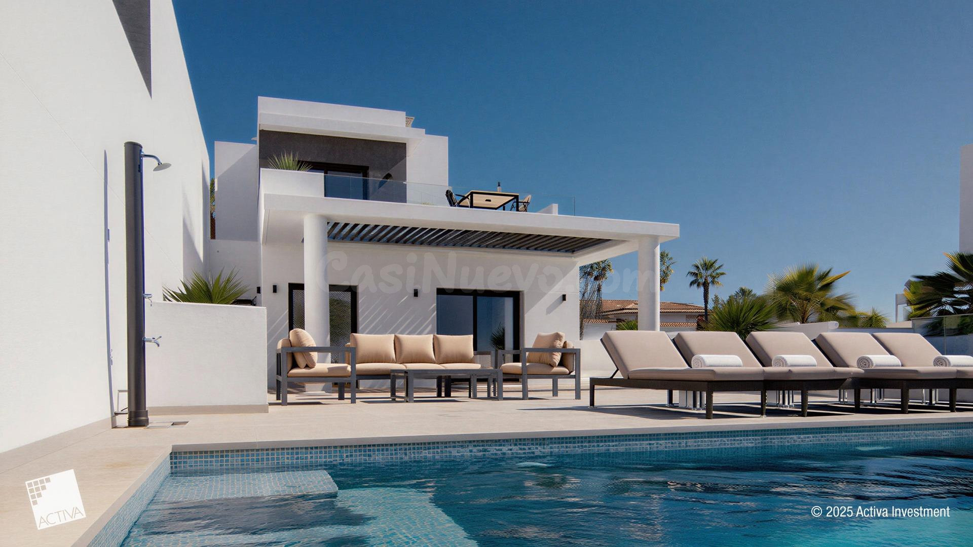 PRECIOSA VILLA DE OBRA NUEVA LLAVE EN MANO EN CIUDAD QUESADA