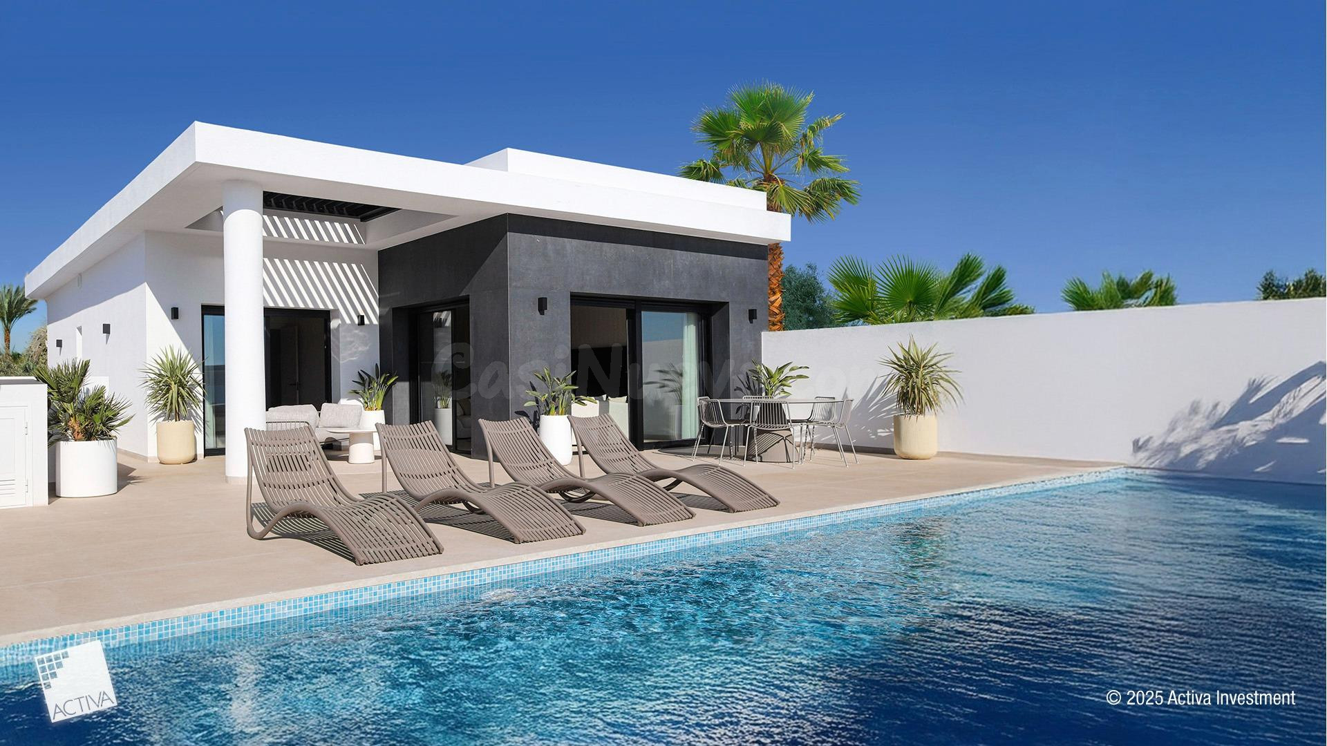 PRECIOSA VILLA DE OBRA NUEVA LLAVE EN MANO EN CIUDAD QUESADA