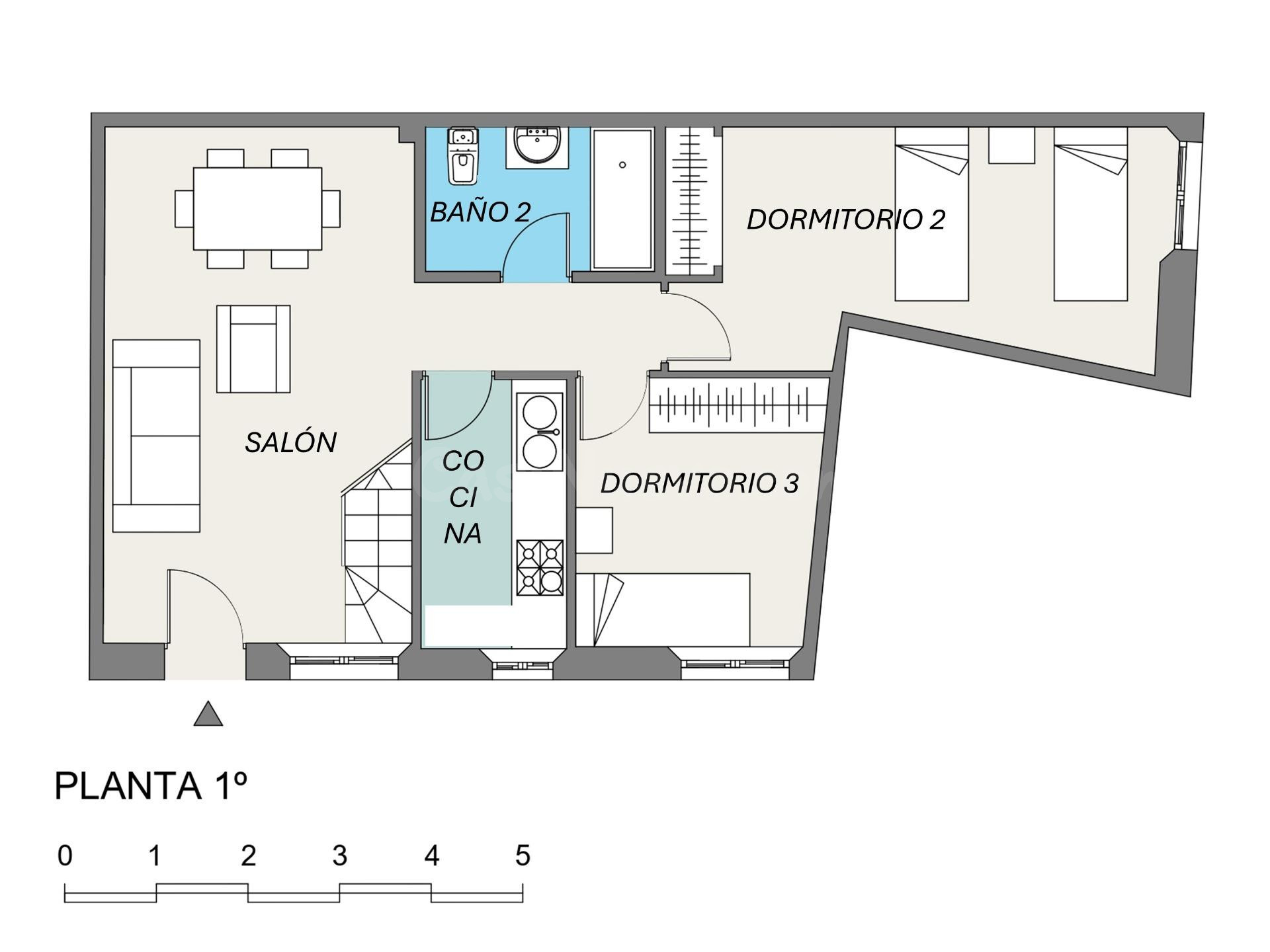 D. Fantástico dúplex en plena Judería. 3 dormitorios y 2 bañ - foto 6