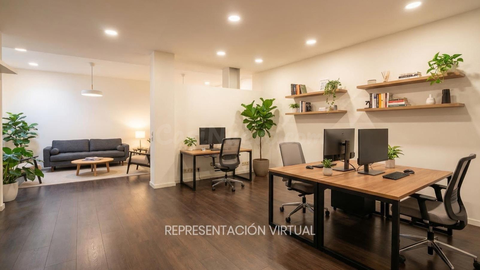 OFICINA AMPLIA, DIAFANA Y CON MÚLTIPLES POSIBILIDADES EN MON - foto 2