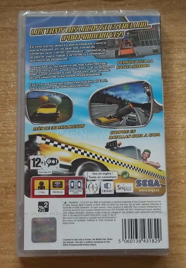 CRAZY TAXI LA GUERRA DE LOS TAXÍMETROS PSP NUEVO - foto 2