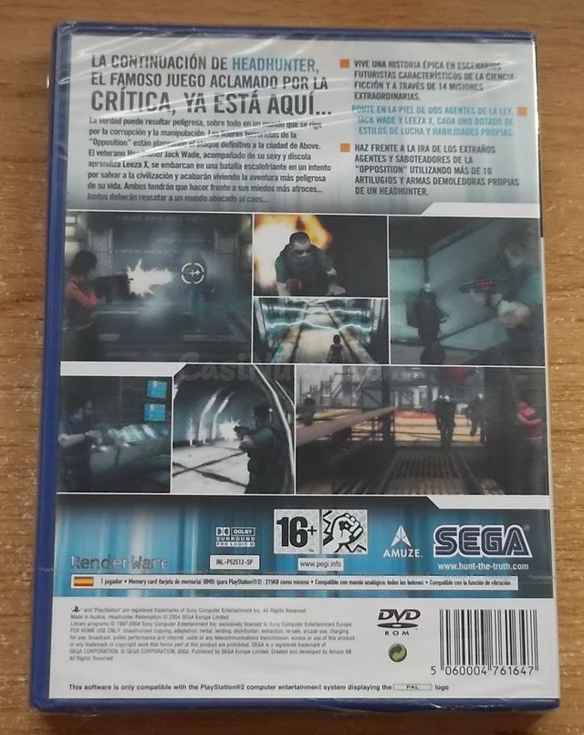 HEADHUNTER REDEMPTION PS2 PRECINTADO - foto 2