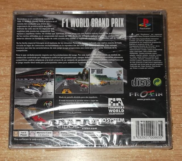 F1 WORLD GRAND PRIX PSX PS1 PRECINTADO - foto 2