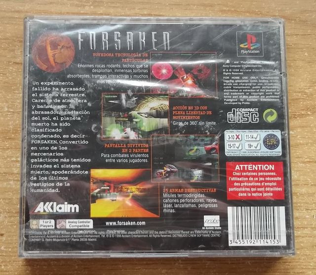 FORSAKEN PS1 PSX PRECINTADO (SÓLO CÁDIZ) - foto 2