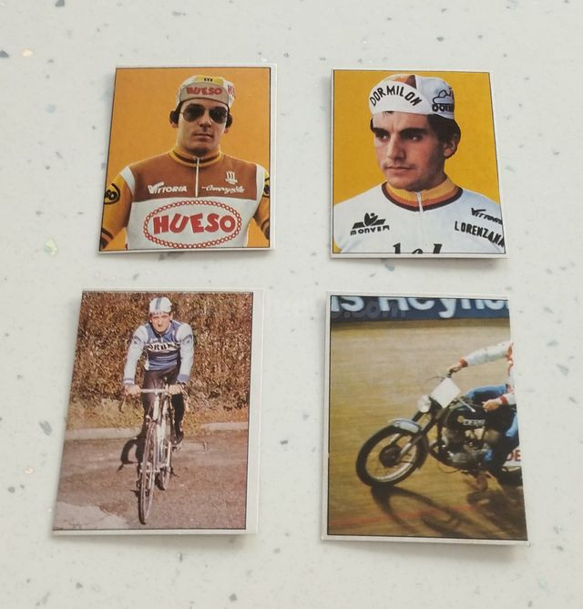 LOTE CROMOS CICLISMO CHOCOLATES HUESO, NUEVOS