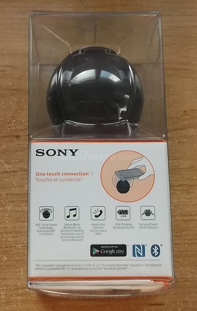 ALTAVOZ BLUETOOTH SONY SRS BTV5, NUEVO - foto 2