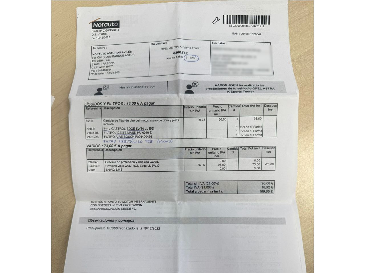 Opel Astra Sports Tourer 1.6 CDTI S&S Excellence 118 kW (160 - foto 23