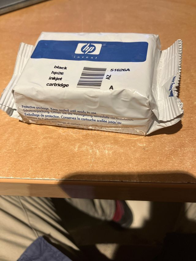 Cartucho tinta original HP de color negro 51626A