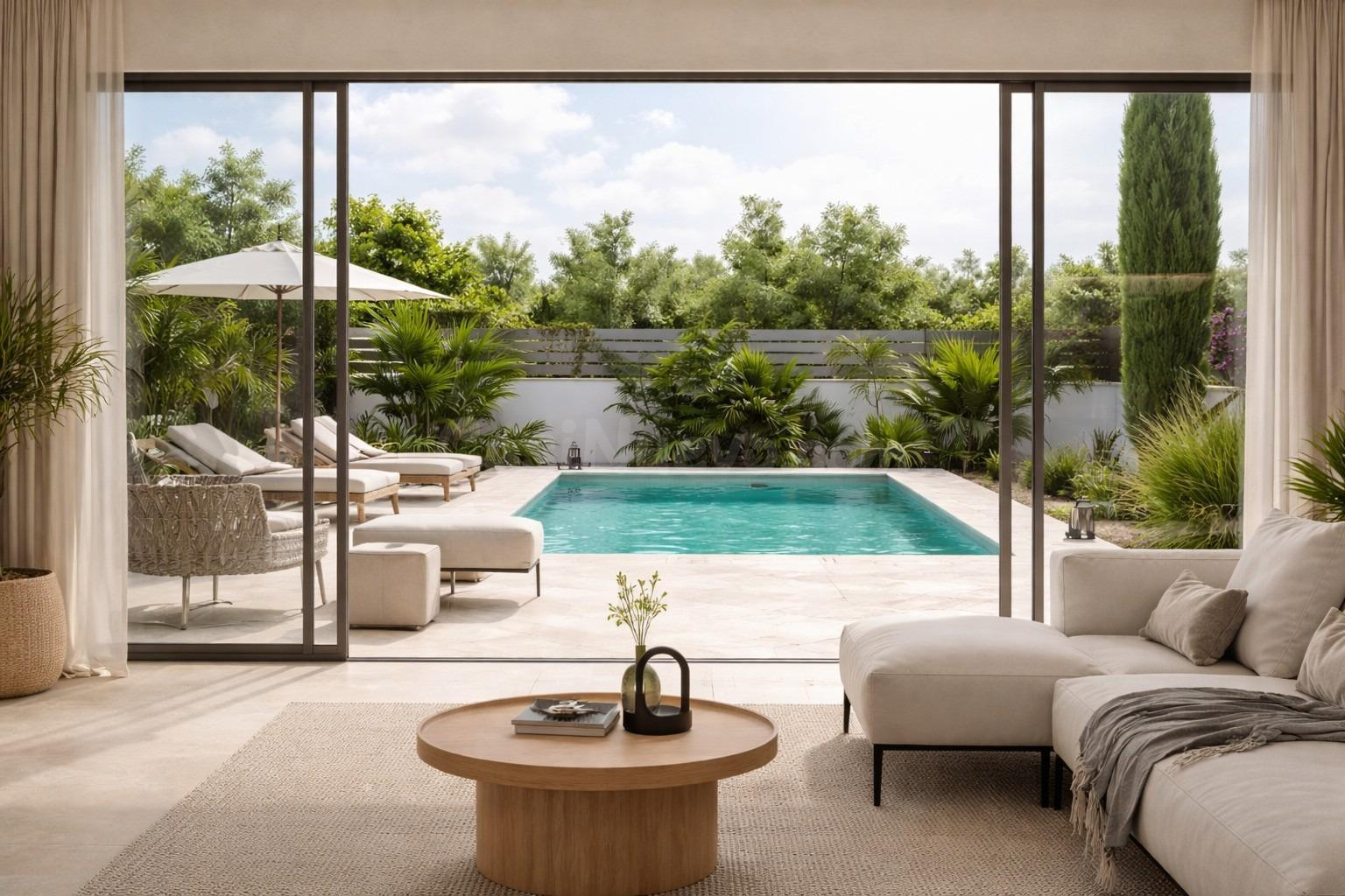 Pareado de obra nueva en Marratxi con vistas , 3 dormitorios y piscina privada