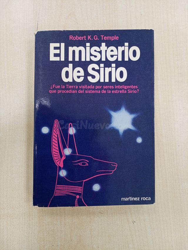 EL MISTERIO DE SIRIO. ROBERT K. G. TEMPLE. EDITO