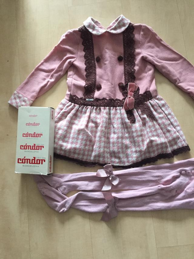 Vestido Miranda 2 años y leotardos Condor lazo - foto 2