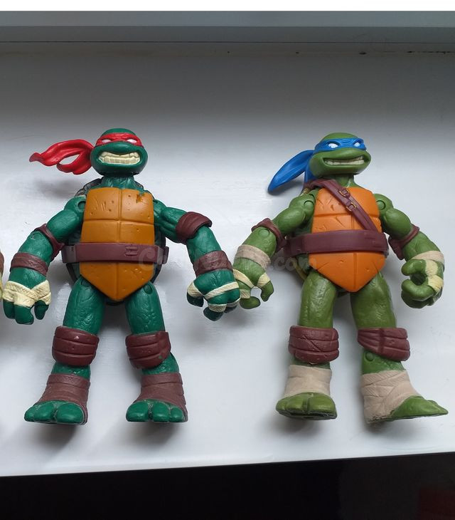 Figuras Tortugas Ninja - TMNT (Leonardo y Rafael)