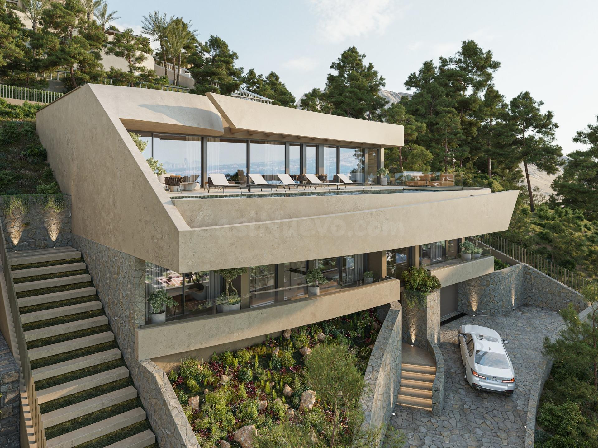 Villa de lujo contemporánea con vistas panorámicas al mar en - foto 3