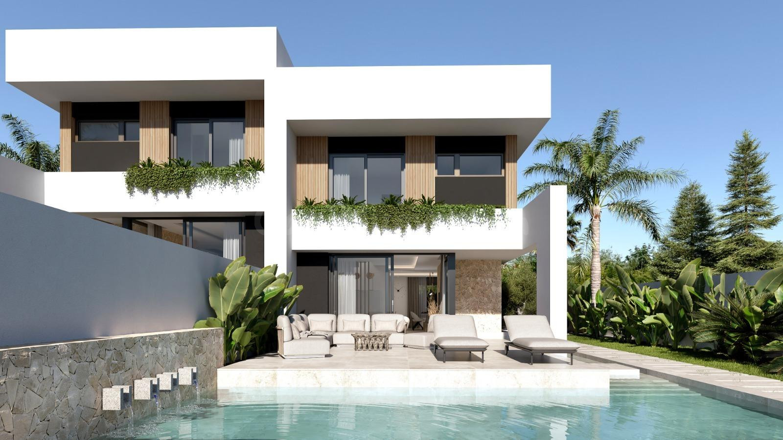 Modernas villas adosadas con piscina privada en Las Filipina - foto 2