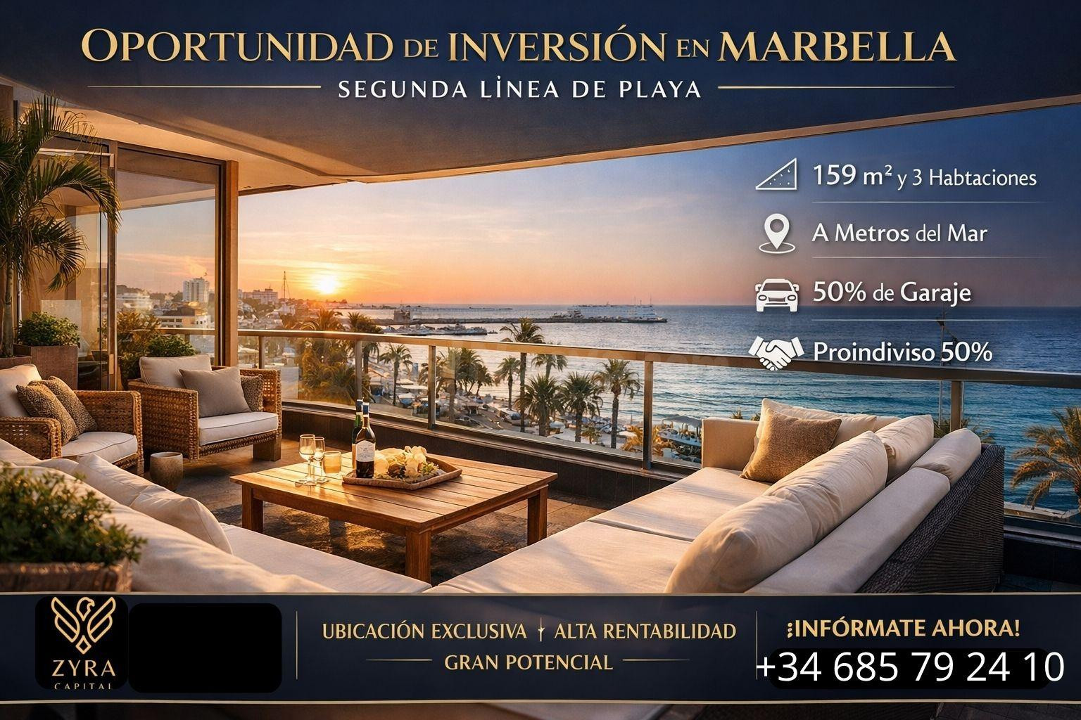 OPORTUNIDAD DE INVERSIÓN EN MARBELLA CENTRO– SEGUNDA LÍNEA DE PLAYA
