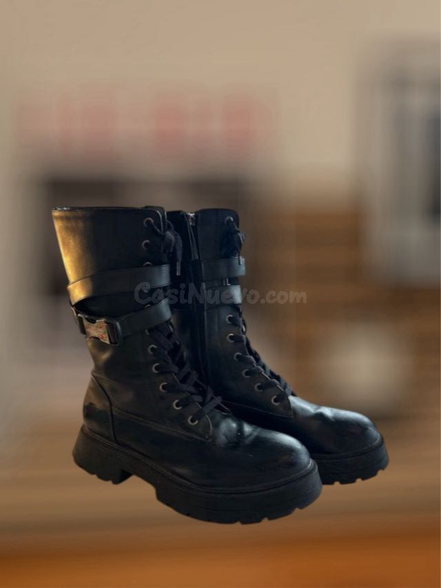 Botas Bershka Negras Talla 39