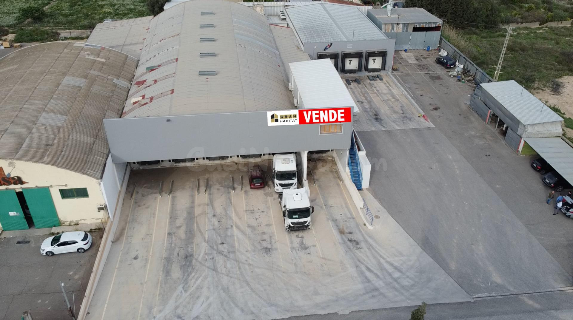 Nave logística con 9 muelles, cámaras frigoríficas y oficina