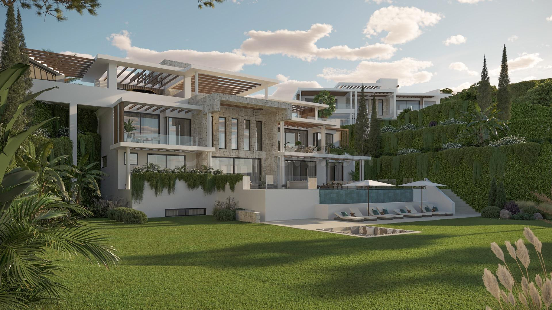 VILLAS DE LUJO EN CONSTRUCCIÓN ESTEPONA CON VISTAS AL MAR - foto 3