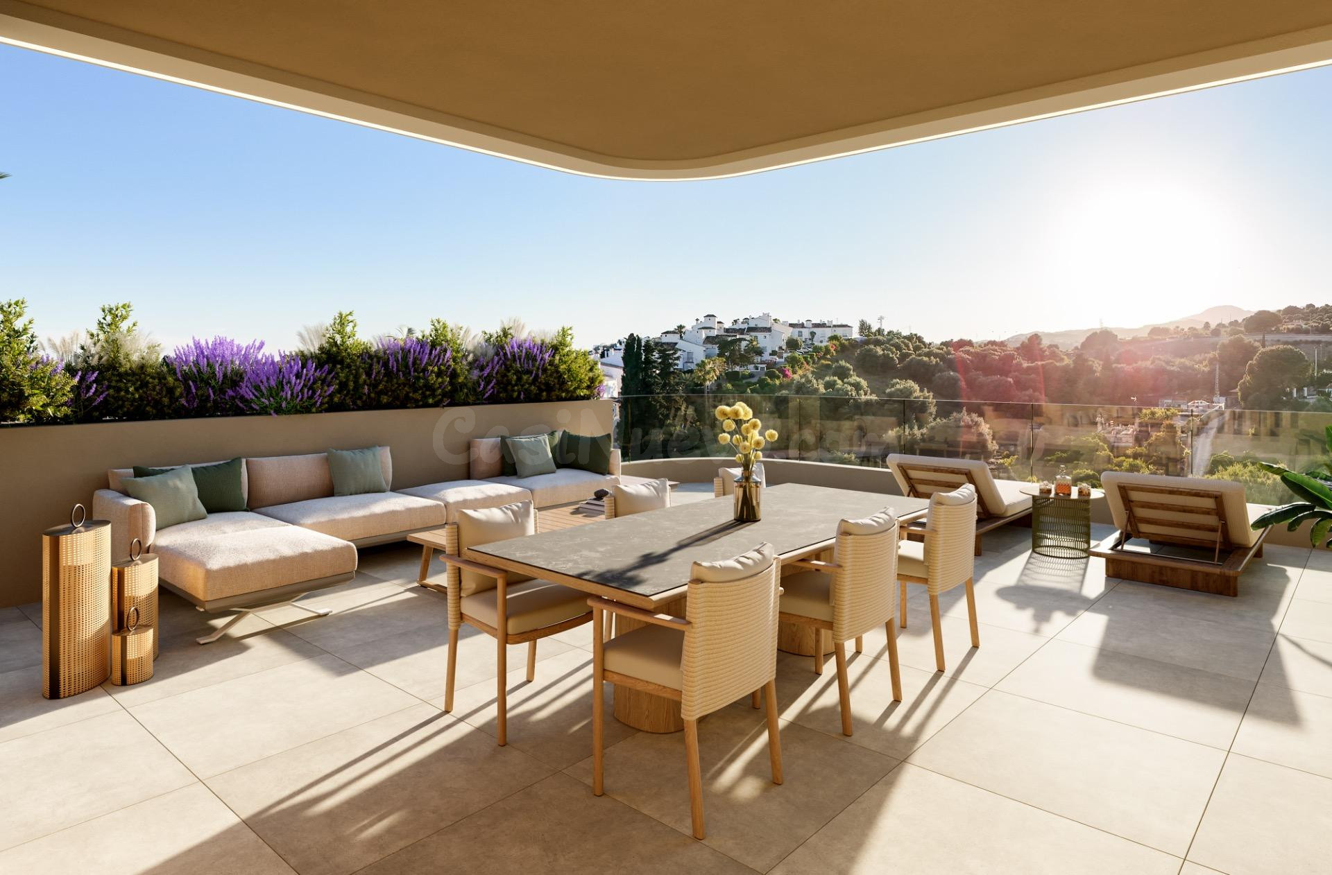 CASAS PAREADAS DE OBAR NUEVA EN ESTEPONA CON VISTAS AL MAR - foto 4