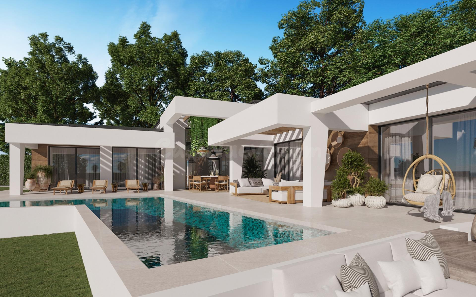 VILLA DE LUJO DE OBRA NUEVA EN NUEVA ANDALUCIA MARBELLA - foto 4