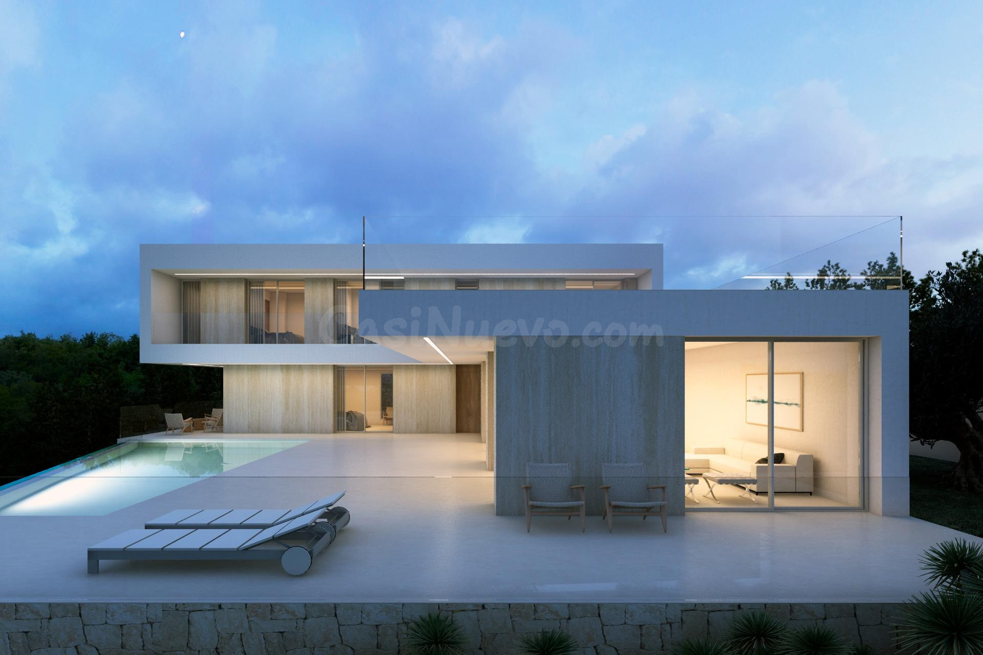 VILLA DE OBRA NUEVA CON VISTAS AL MAR EN BENISSA - foto 2