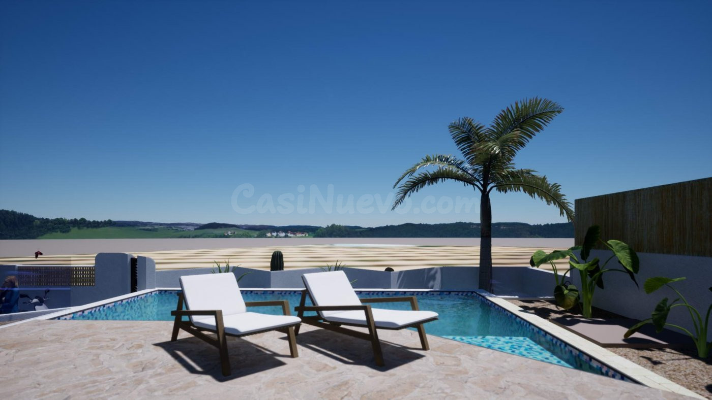 VILLA DE ESTILO IBICENCO DE OBRA NUEVA EN POLOP - foto 5