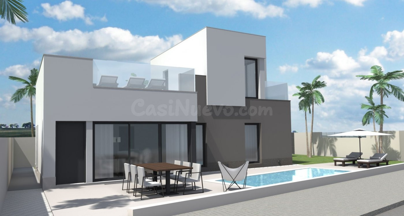 PRECIOSA VILLA DE OBRA NUEVA EN AGUAS NUEVAS, TORREVIEJA - foto 3