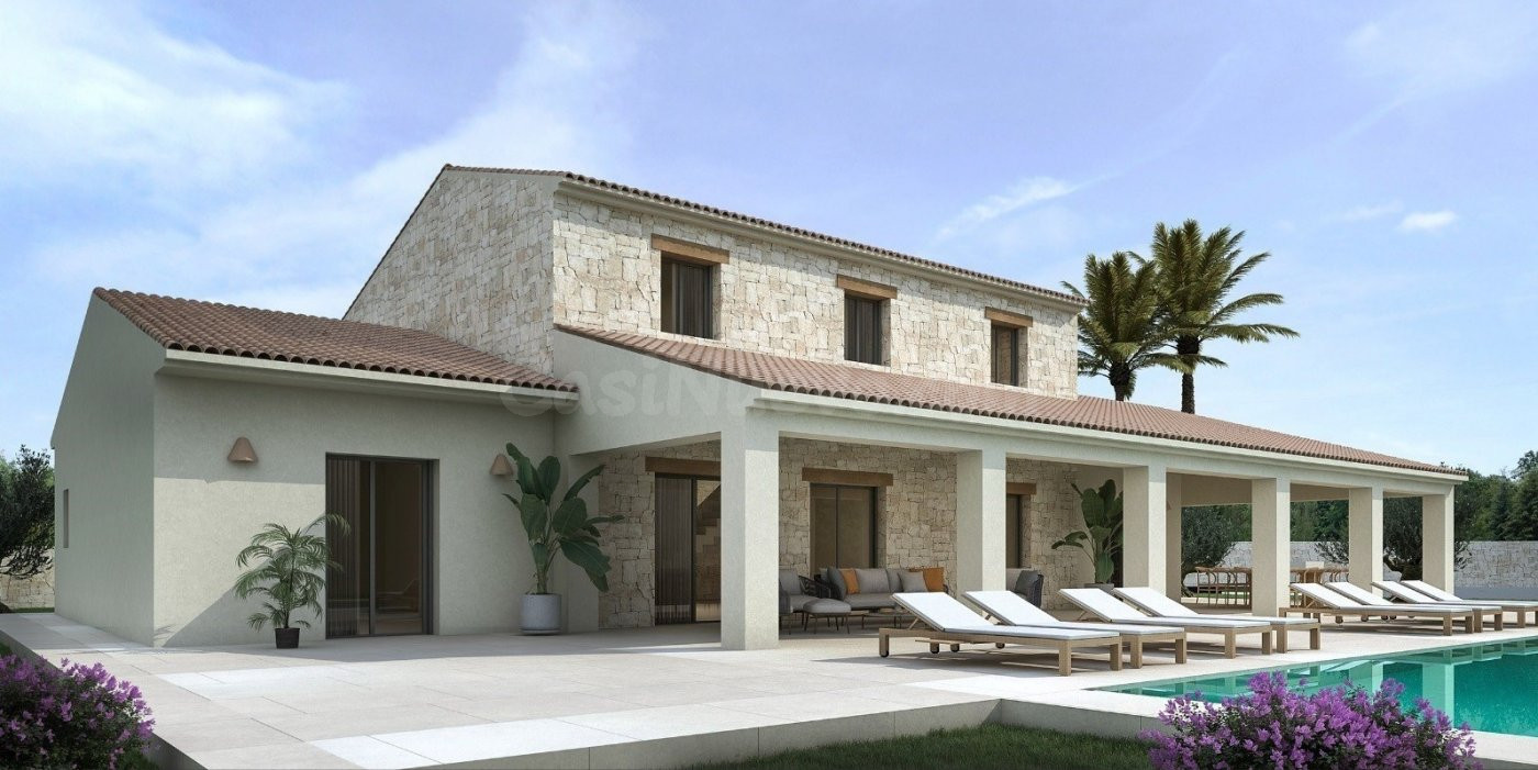 VILLA DE OBRA NUEVA EN MORAIRA CON VISTAS AL MAR