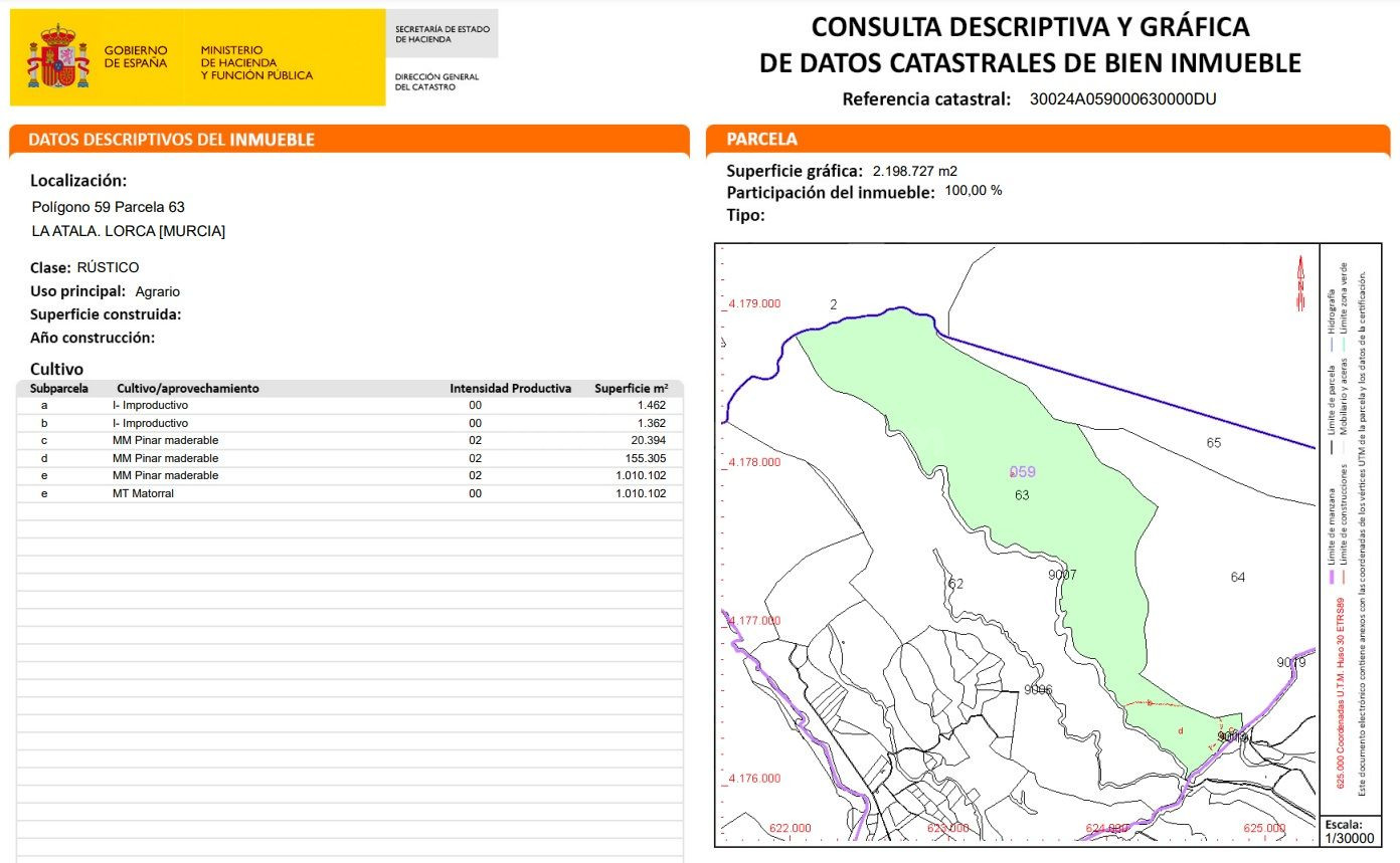 Venta de Finca Rústica Diputación La Hoya (Lorca) - foto 3
