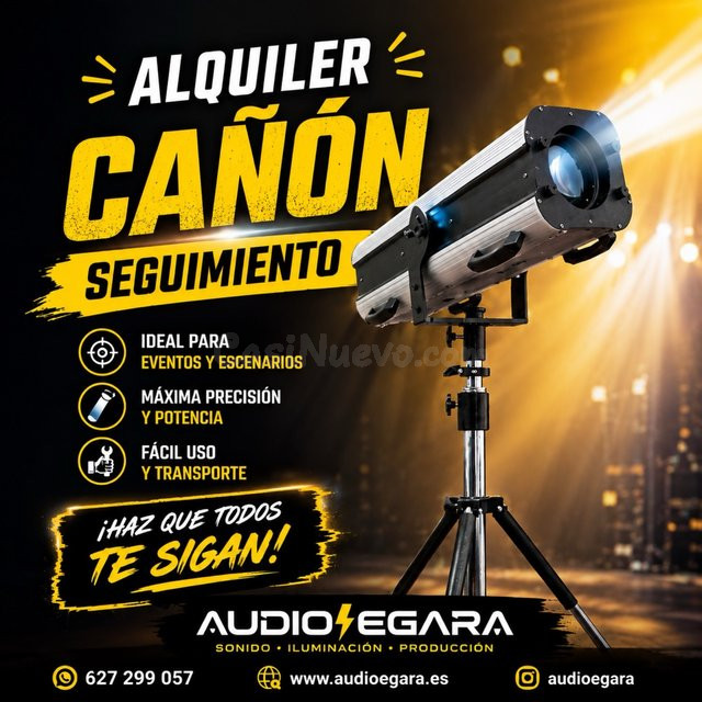 Alquiler Cañón de seguimiento