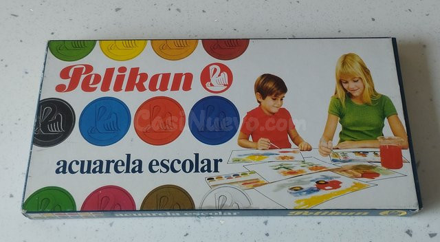 CAJA ACUARELAS 12 COLORES PELIKAN 750/12, NUEVA