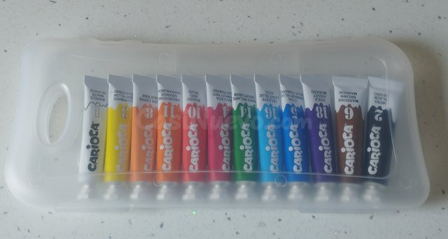 JUEGO TÉMPERAS 12 COLORES CARIOCA, NUEVO