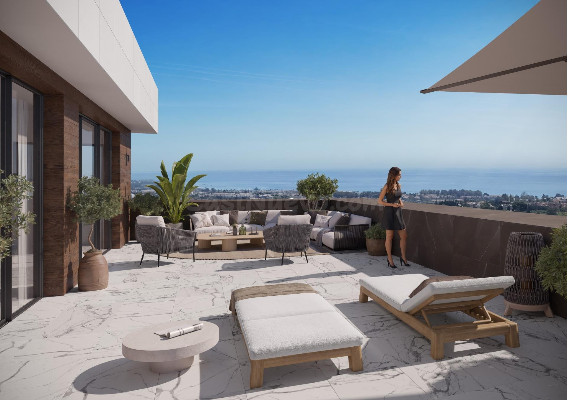 VIVIENDAS DE LUJO DE OBRA NUEVA EN SELWO CON VISTAS AL MAR Y - foto 2