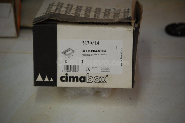 Caja suelo 70mm 1 módulo grafito SIMON 52050001-03