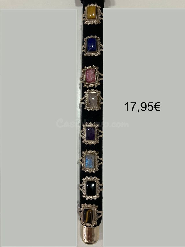 Anillos plata piedras - multicolor