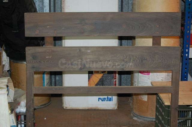 Cabecero antiguo de madera cama 90Cm - foto 2