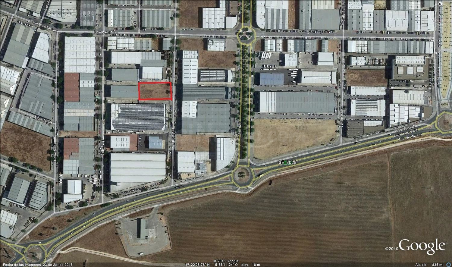 Terreno industrial 2222m² en venta - Palmete-Padre Pío-Hacie - foto 2