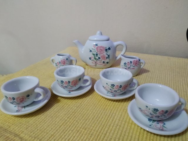Juego de té Porcelana miniatura