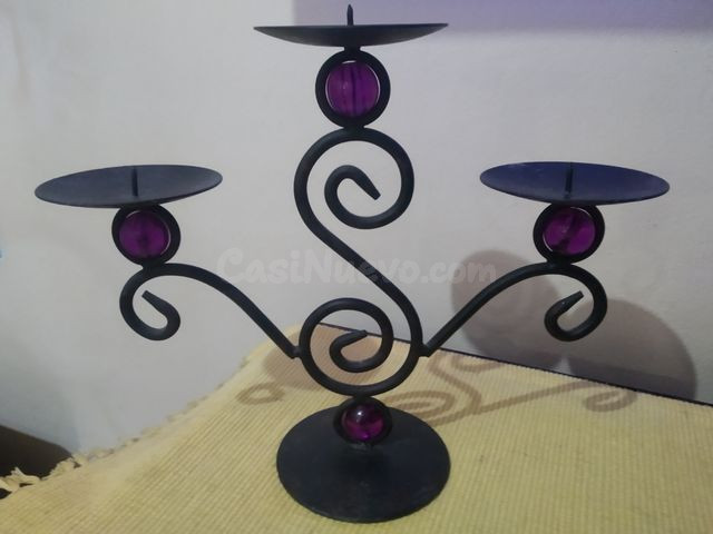 Candelabro de Hierro negro