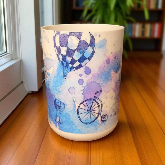 Papelera Plástico estilo Vintage