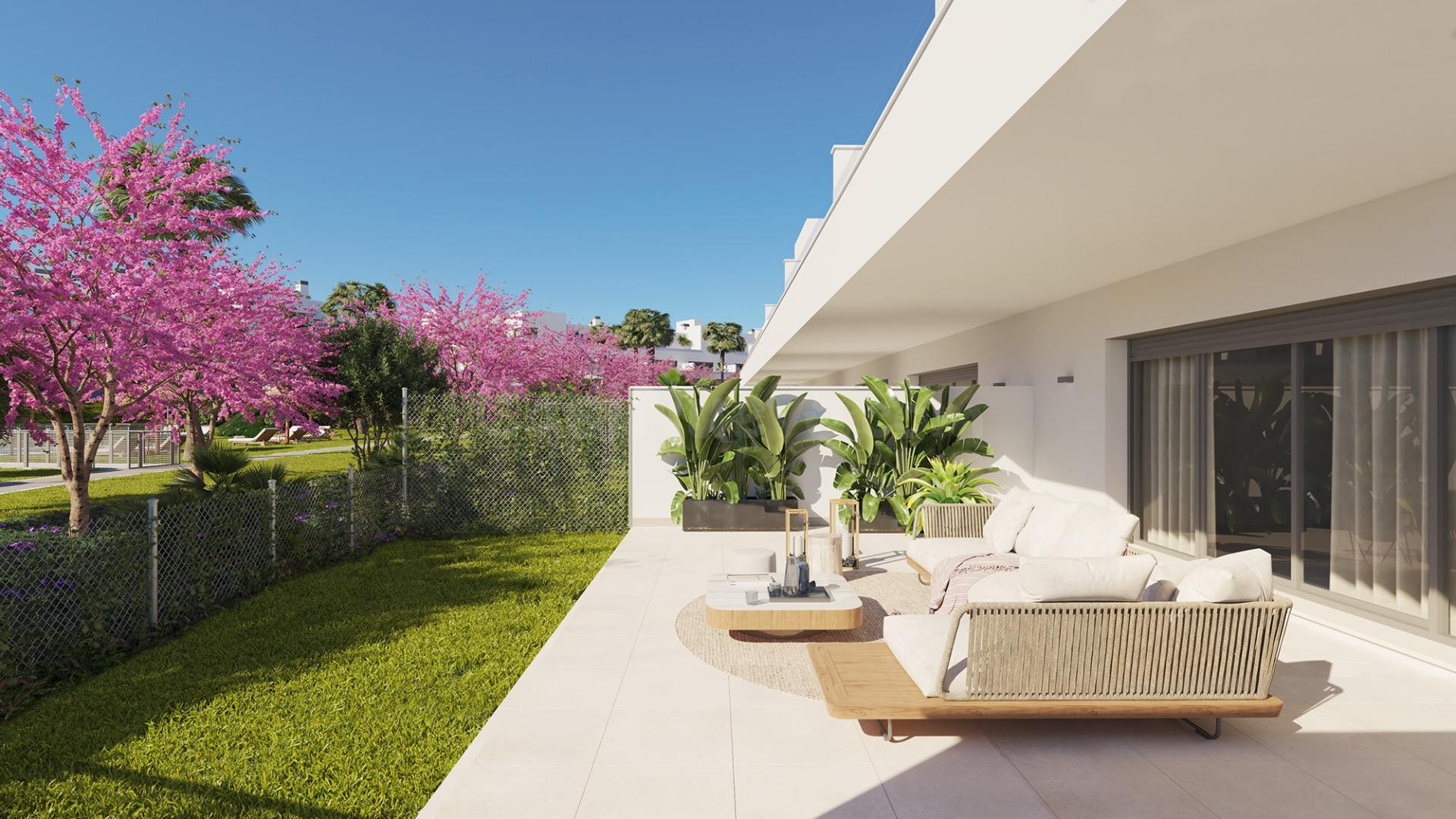 BAJO DE OBRA NUEVA TERMINADA CON JARDÍN EN ESTEPONA