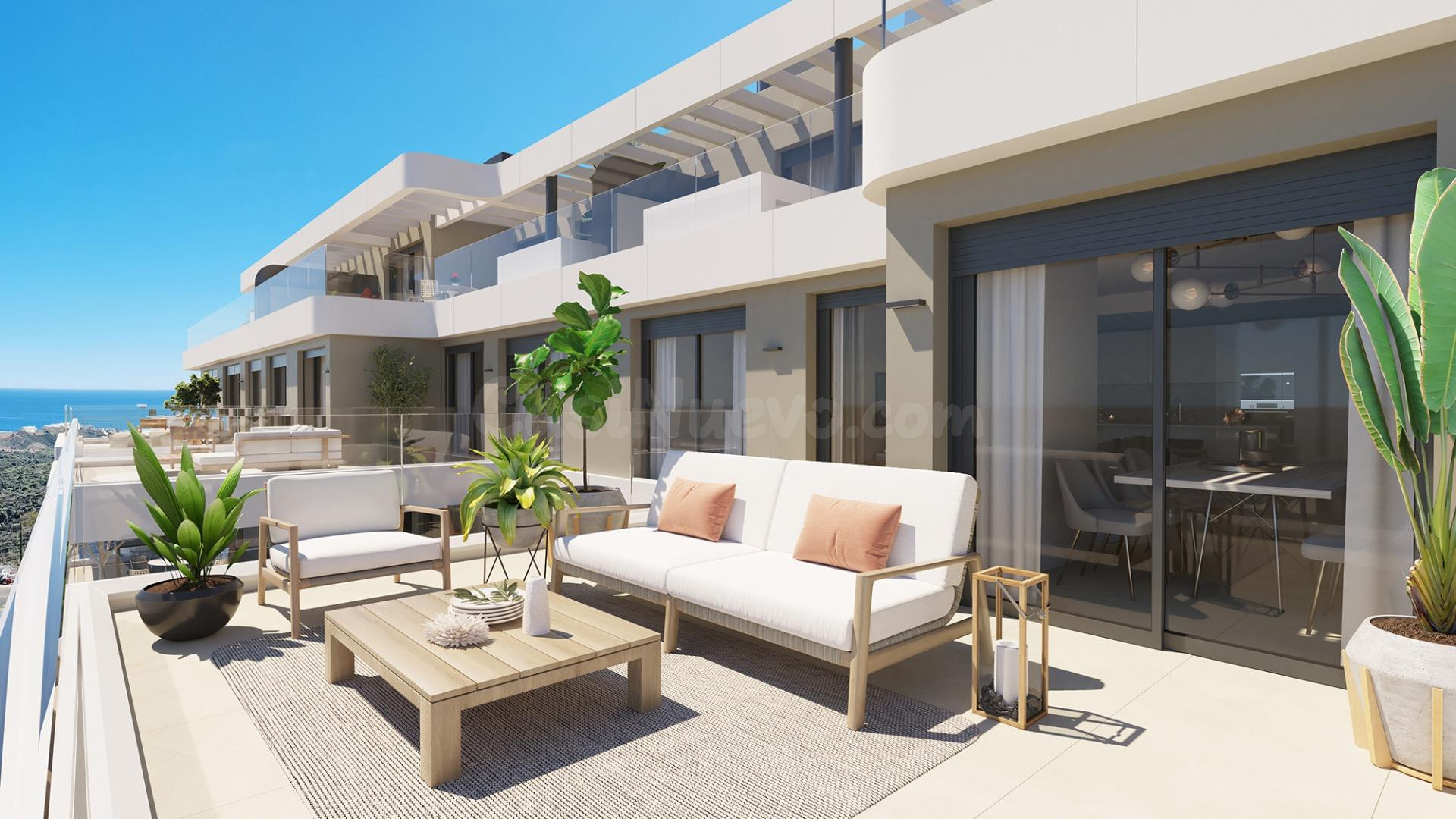 MIJAS GOLF, VIVIENDAS DE OBRA NUEVA CON VISTAS AL MAR - foto 2