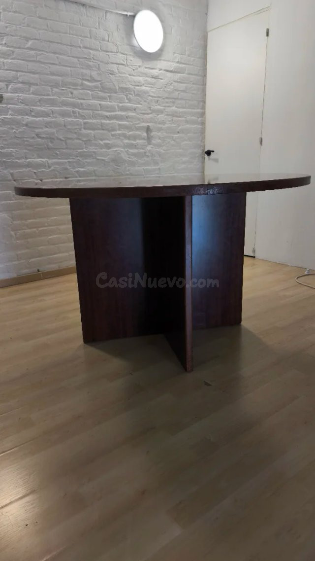 Mesa redonda de madera de 1,20 m de diámetro – Barcelona - foto 3