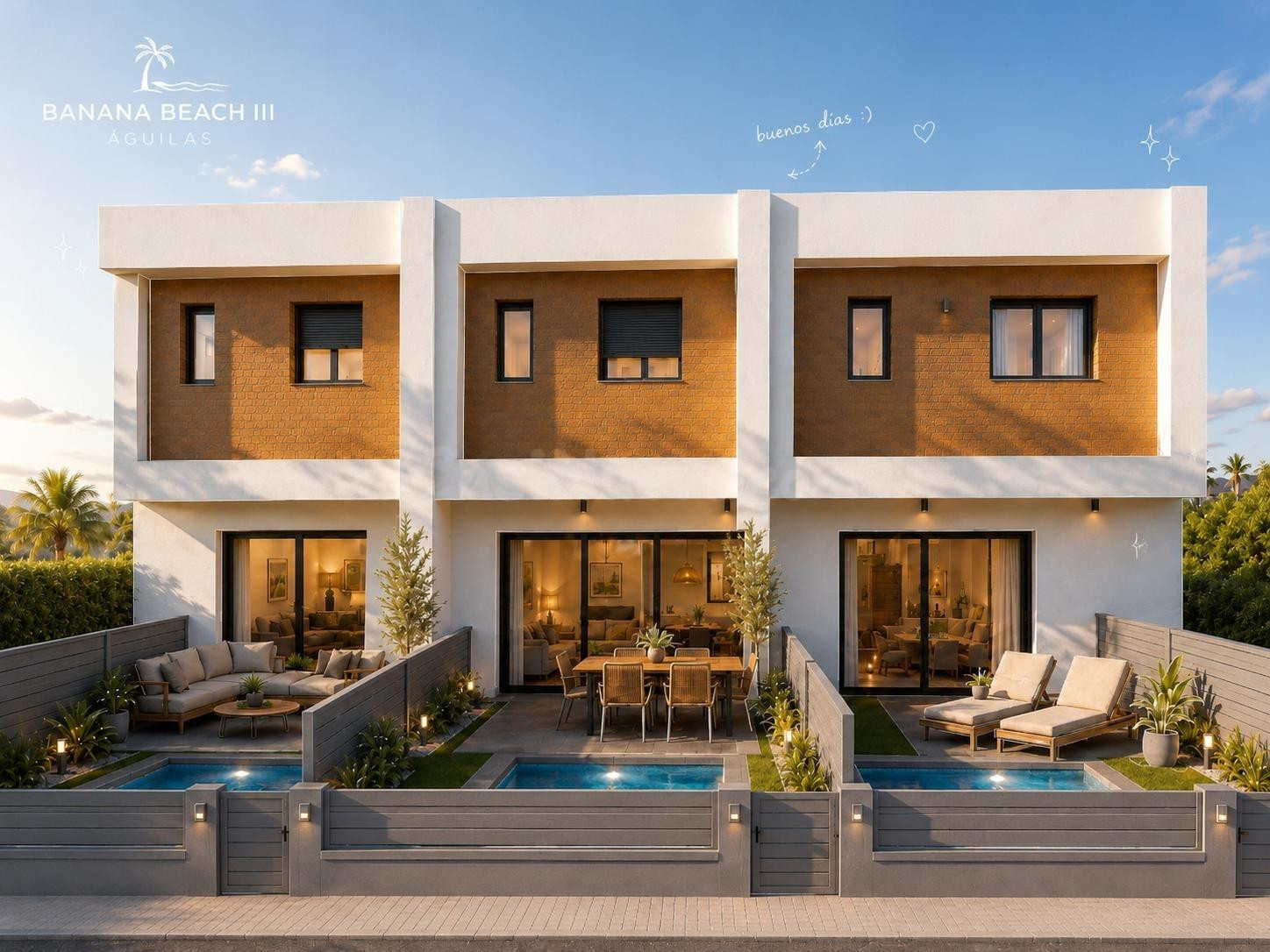 3 VIVIENDAS ADOSADAS CON PISCINA - foto 3