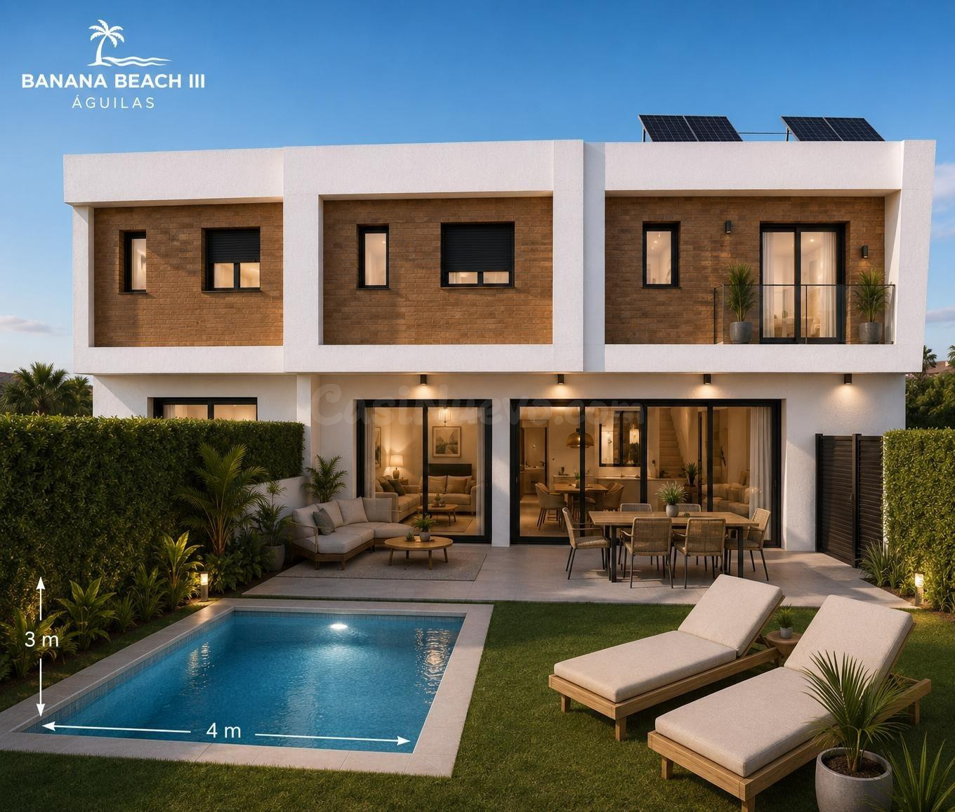 3 VIVIENDAS ADOSADAS CON PISCINA - foto 4