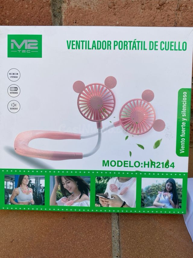 Ventilador portátil para cuello – Ligero y con luces LED – M - foto 3