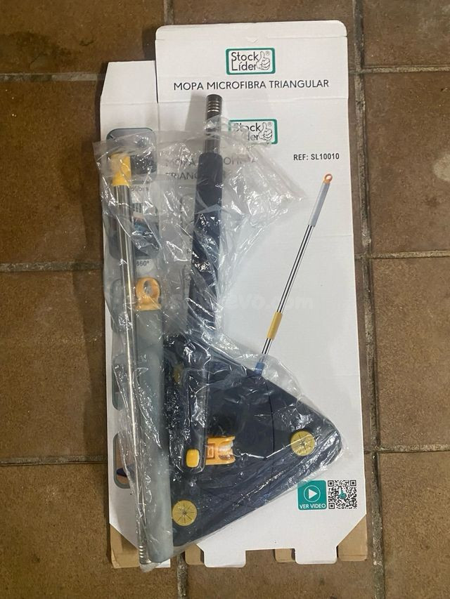 Mopa triangular de microfibra – ligera y ergonómica, Malgrat de Mar