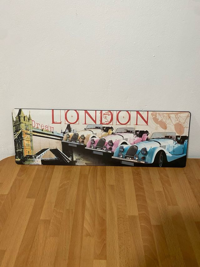 Cartel metálico estilo London – 50 cm – Malgrat de Mar